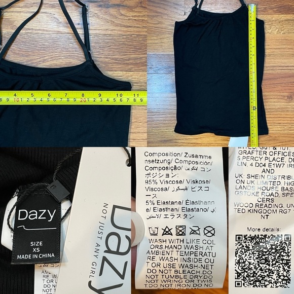 SHEIN Bundle Of 6 Tops Women’s Size XS Y2K 90’s Goth Grunge - Picture 10 of 16